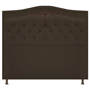 Cabeceira Estofada Yasmim 140cm Marrom