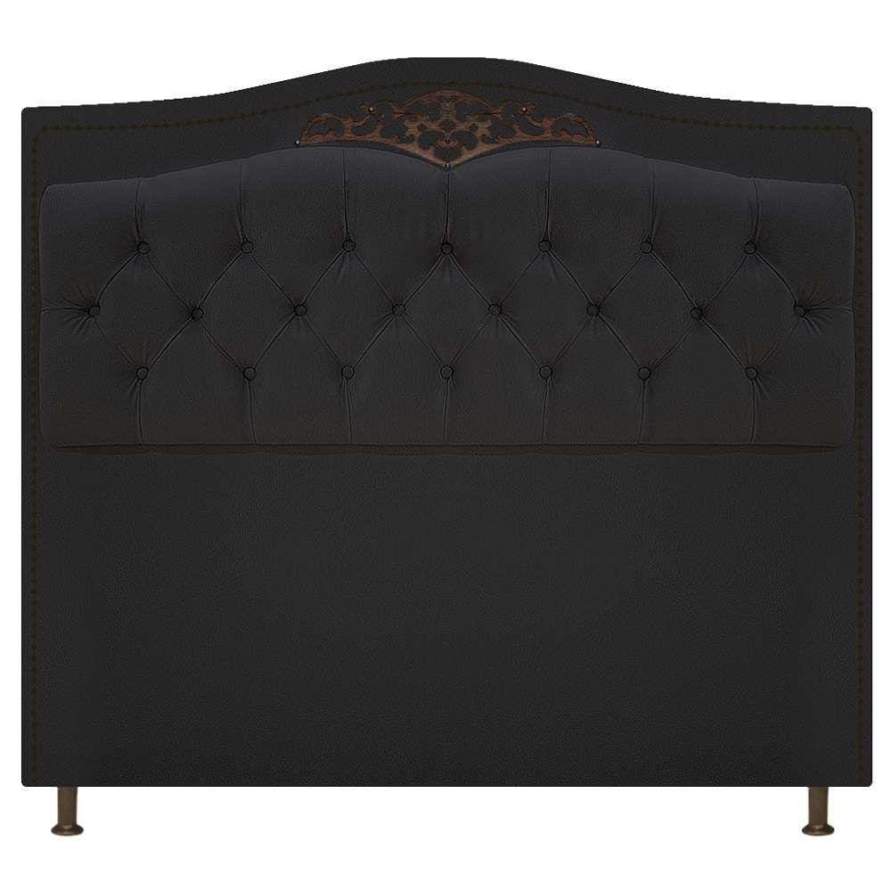 Cabeceira Estofada Yasmim 160cm Preto