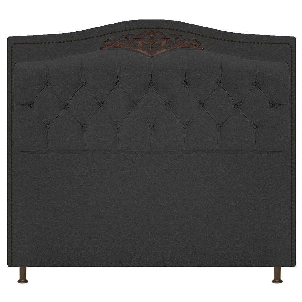 Cabeceira Estofada Yasmim 195cm Preto