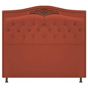 Cabeceira Estofada Yasmim 195cm Terracota