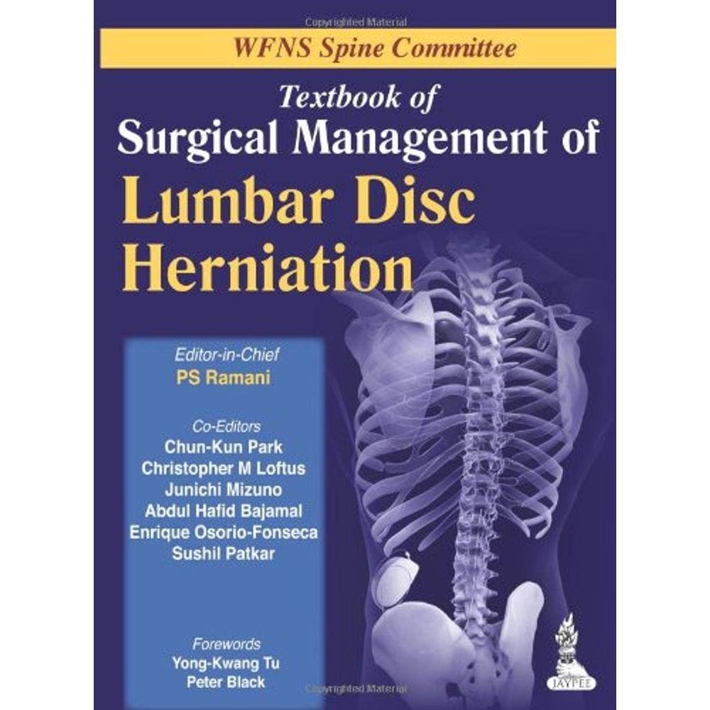 Wfns Spine Committee Textbook Of Surgical Managem Of Lumbar Disc Herniation