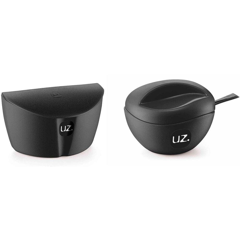 Kit 2 Peças Para Cozinha Com Saleiro E Açucareiro Com colher BPA free UZ