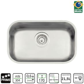 Cuba Tramontina Lavinia 47X30cm Inox Acetinado Valv 3.1/2