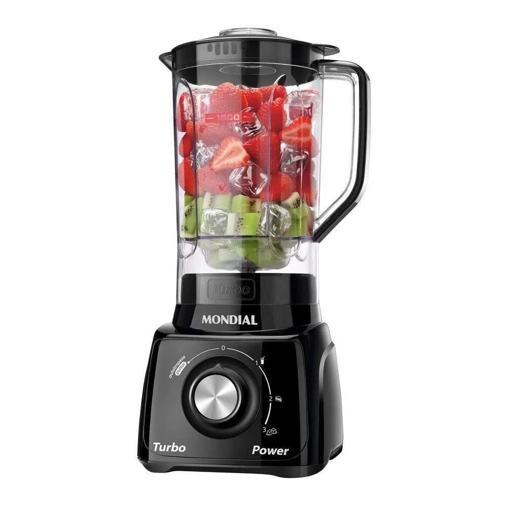 Liquidificador Mondial Turbo Power 2.2L Preto L-99 FB