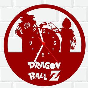 Relógio De Parede Desenho Dragon Ball Z Goku Anime Quartz Tamanho