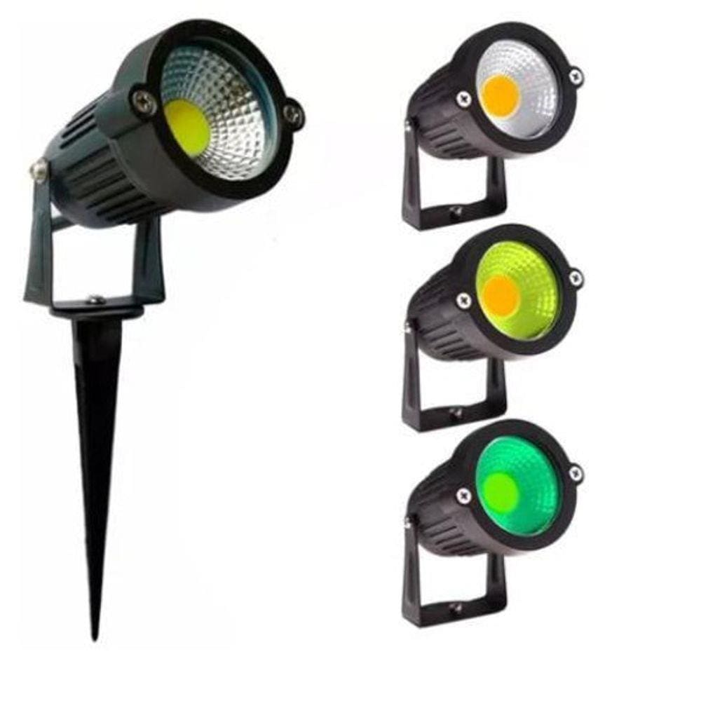 Luminária Espeto Jardim Cob Led 3W Prova Dágua Bivolt