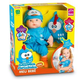 Boneca Galinha Pintadinha Meu Bebê Roma Brinquedos