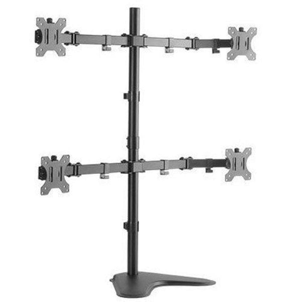 Suporte 4 Monitores Com Base V48N Central Suportes