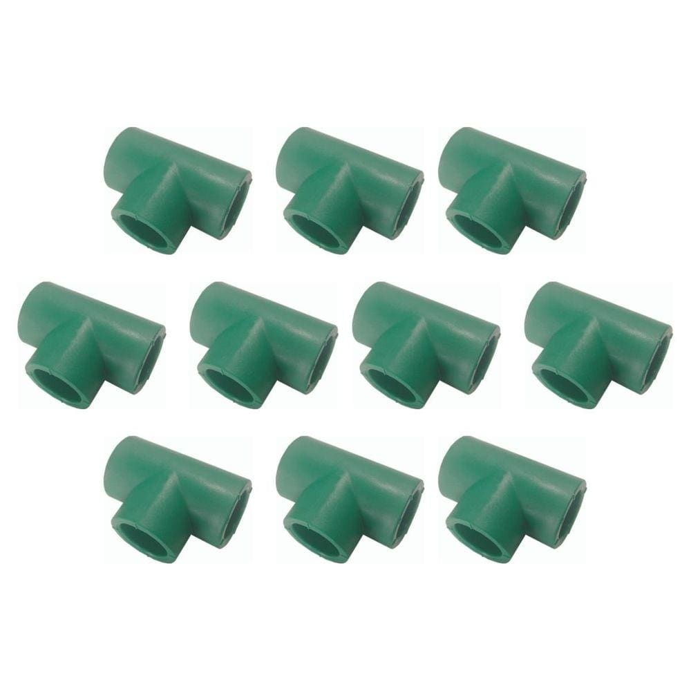 Kit Com 10 Te Ppr Para Rede De Água Quente e Fria 32 Mm - Topfusion