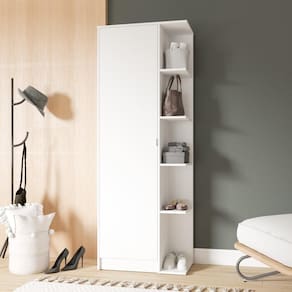 Armário Multiuso Organizador Sapateira Sala 10 Portas Branco