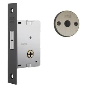 Fechadura Trava Tetra Porta Correr 1008 Antique Stam Redonda