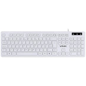 Teclado Chocolate Branco Slim Multimidia 1.8 Metros Usb - T