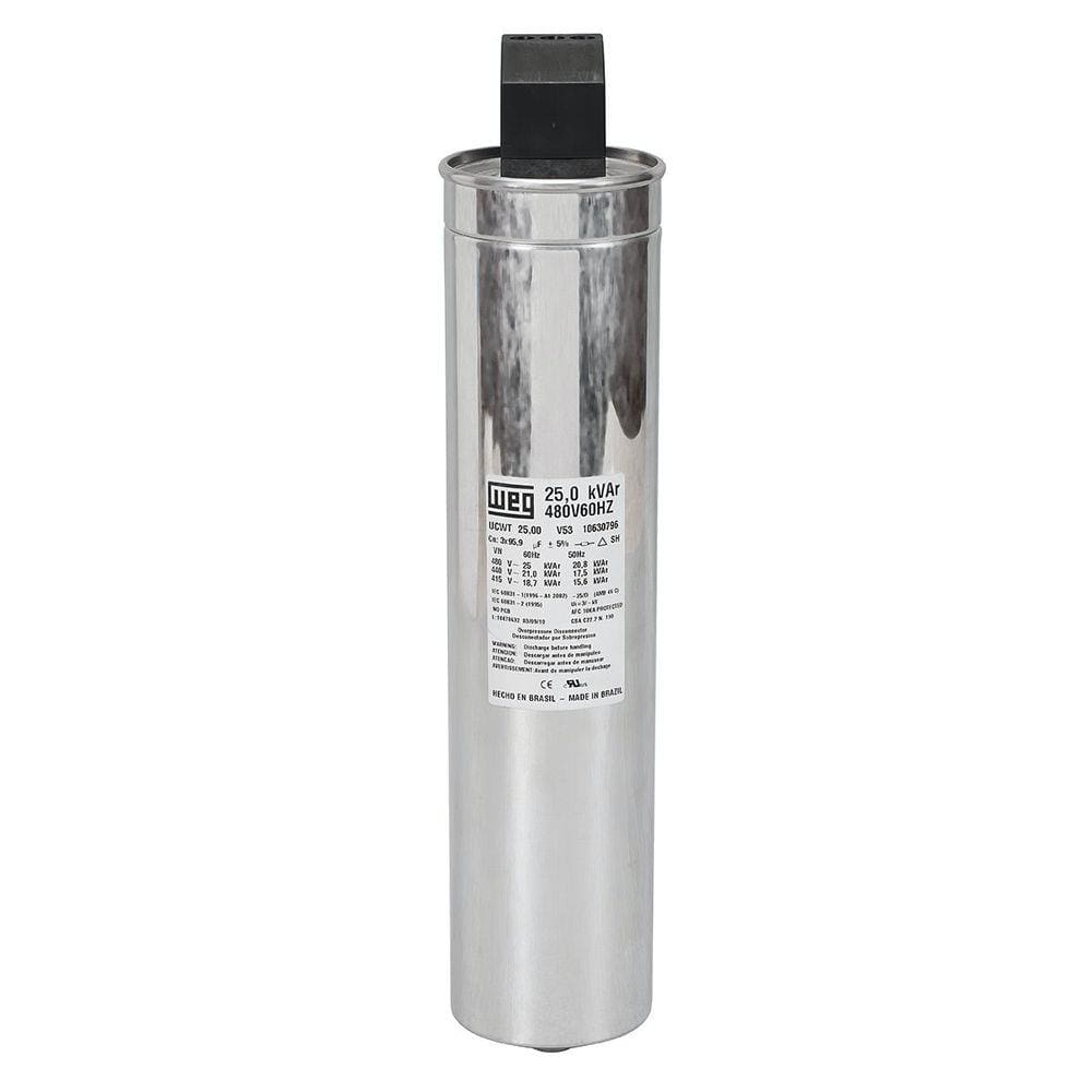 Unidade Capacitiva Trifásico 12,5KVAR 380v-UCWT12,5V40 N22 H