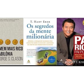 Livro Homem Mais Rico Babilônia + Segredos Mente  + Pai Rico