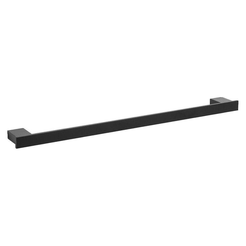 Porta Toalhas Para Banho Master Preto Fosco 60Cm