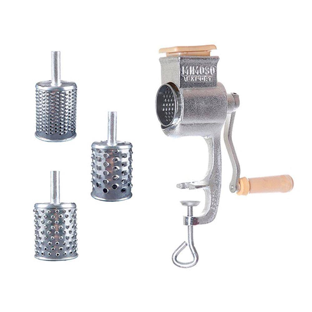 Ralador De Coco E Queijo Manual Multiuso Com 3 Ralos