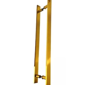 Puxador Para Portas Madeira / Vidro Alumínio Dourado - 60 Cm