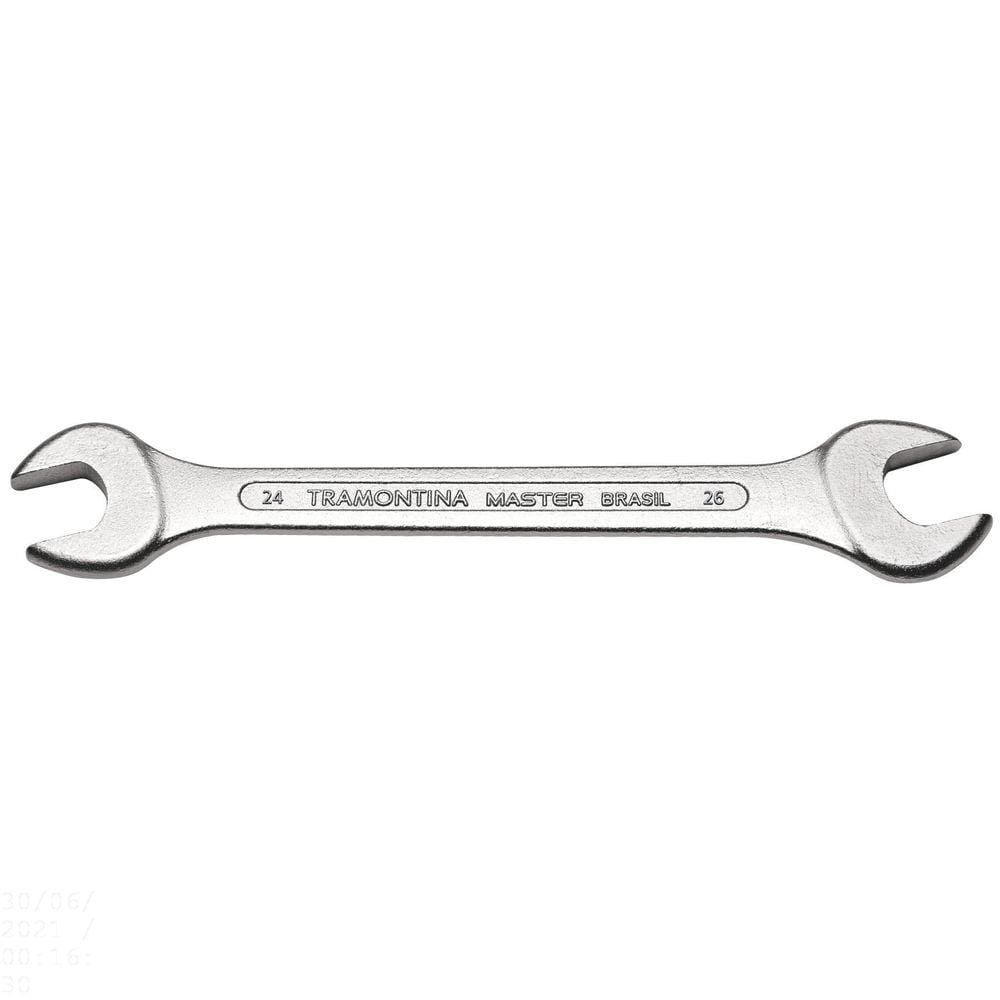 Chave Fixa 24x26 mm Tramontina com Corpo em Aço Especial Cromado Tramontina