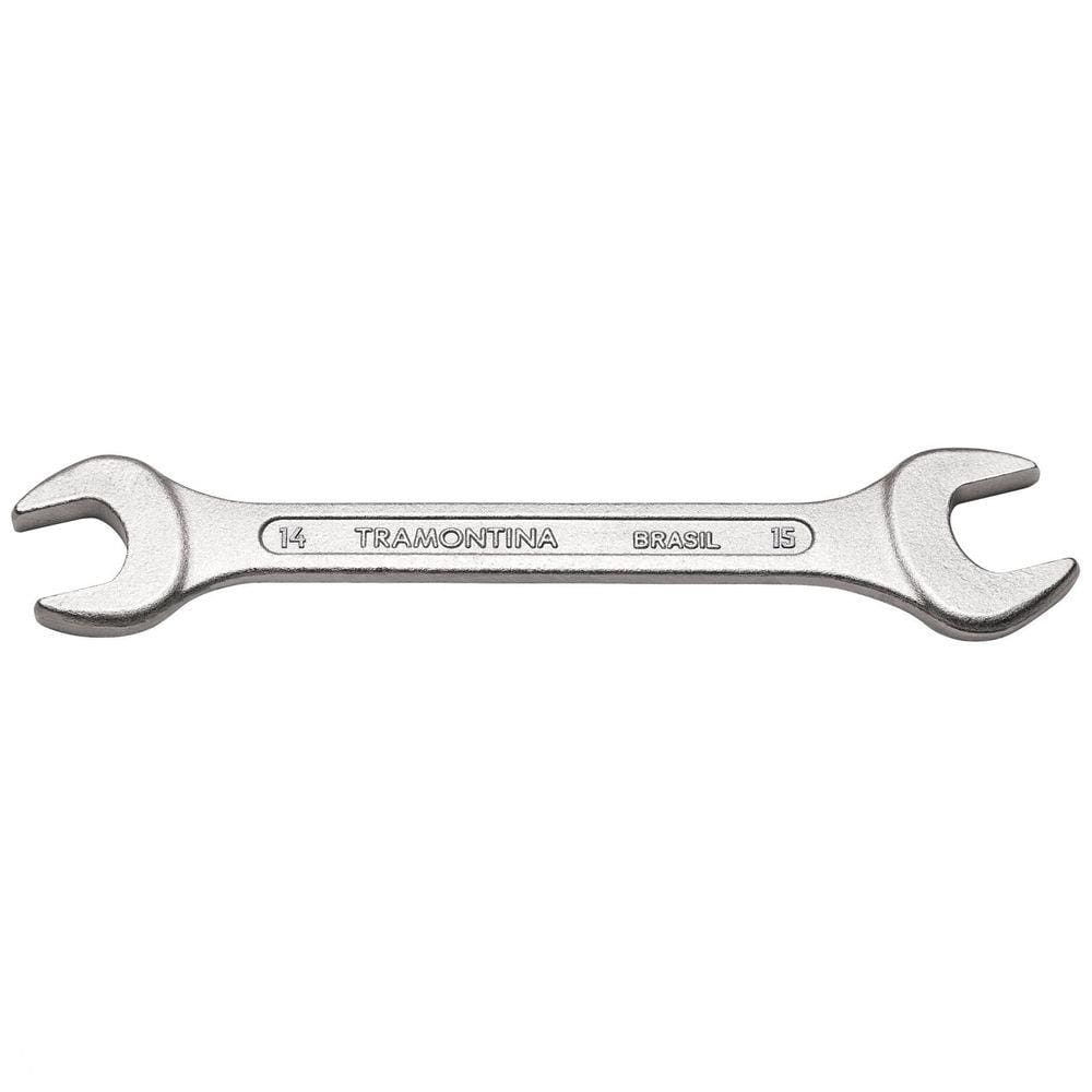 Chave Fixa 14x15 mm Tramontina Basic com Corpo em Aço Especial Cromado Tramontina