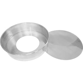 Forma Redonda para Bolo 15 X 5 Cm com Fundo Removível em Alumínio
