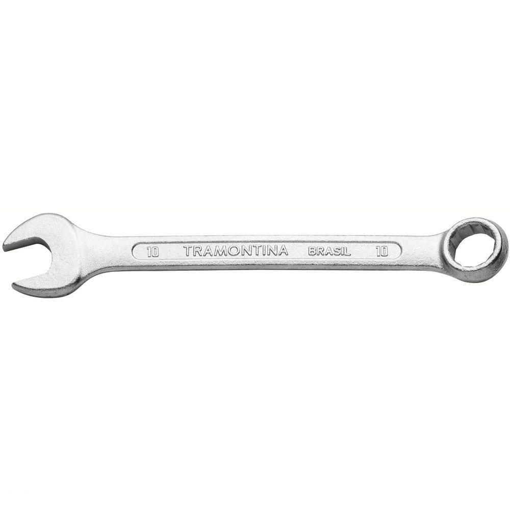 Chave Combinada 10 mm Tramontina Basic com Corpo em Aço Especial Cromado Tramontina