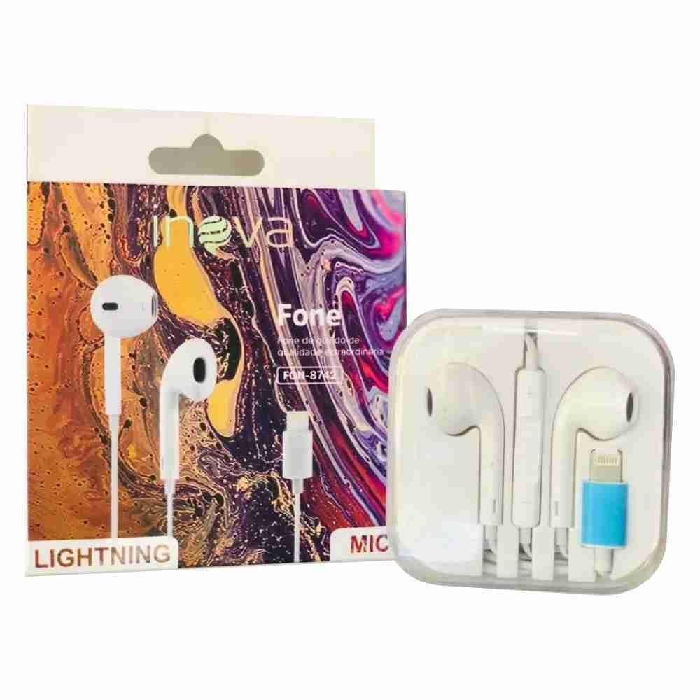 Fone Ouvido coom Microfone Lightning tipo EarPods