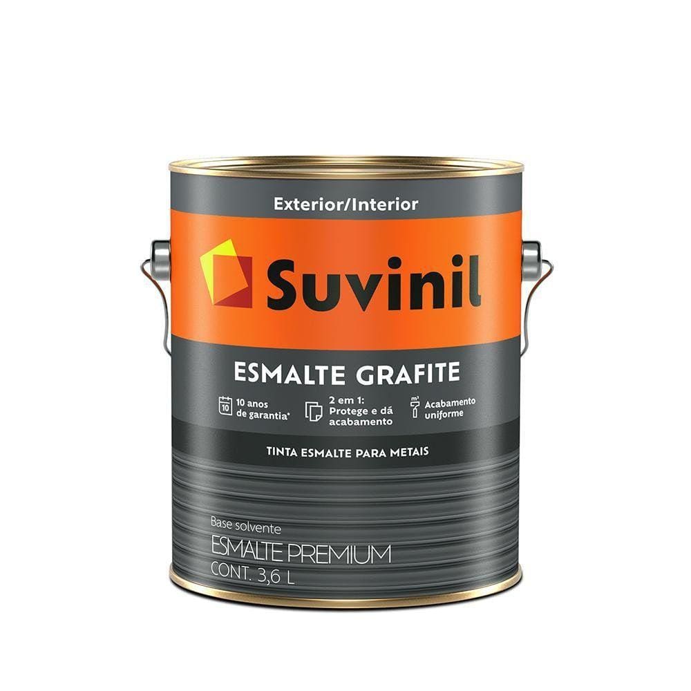 Suvinil Esmalte Grafite 3,6 Litros - Grafite Claro
