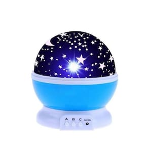 Luminária Abajur Infantil Luz Estrela Giratório Projetor