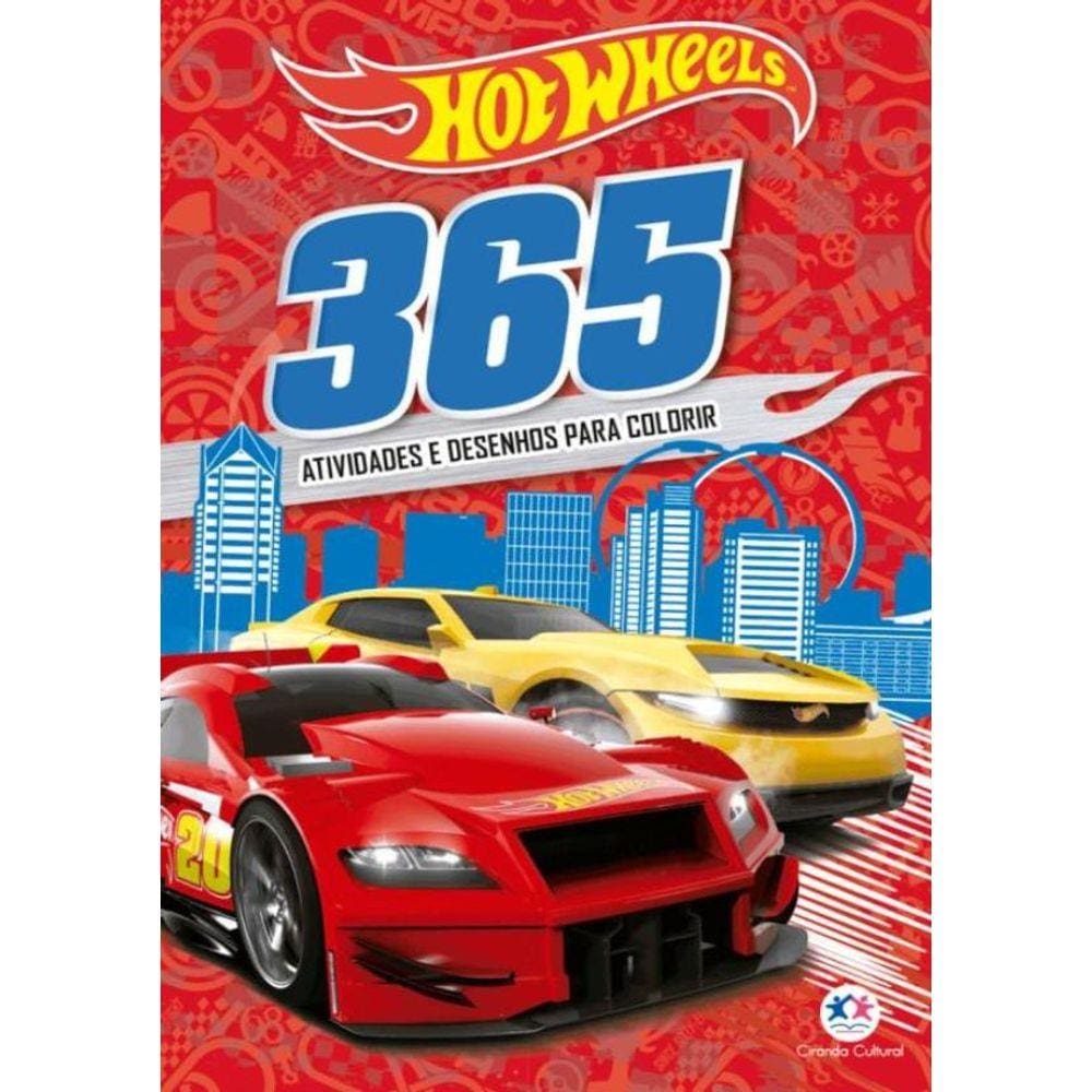 Hot Wheels - 365 Atividades E Desenhos Para Colorir