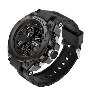Relógio Masculino Digital Preto Design Led À Prova D`Água.