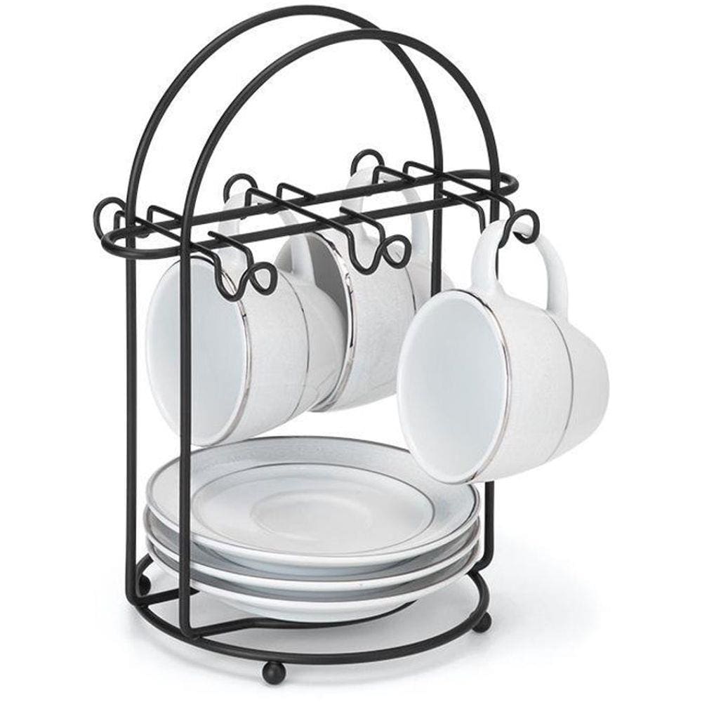 Suporte Para Xícara De Café Arthi Black 2463 Preto