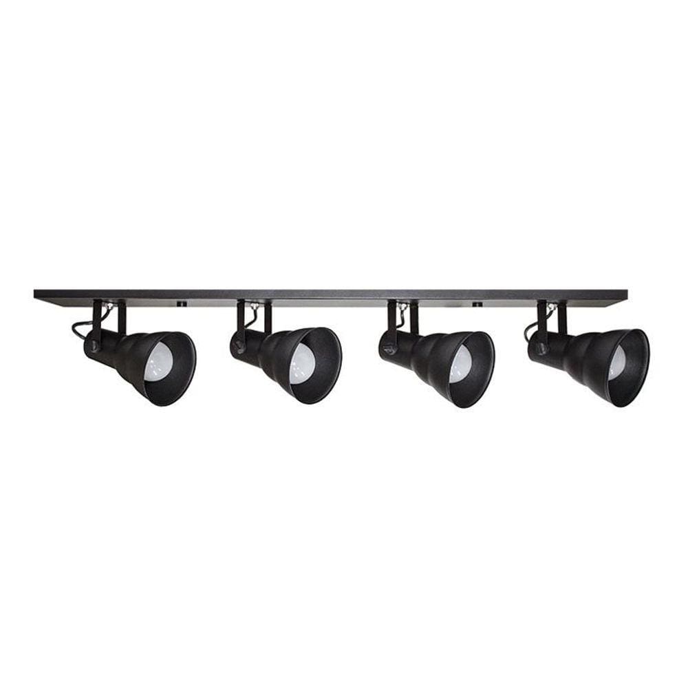 Spot Taschibra Hol Linear para 4 Lâmpadas E27 Bivolt Preto