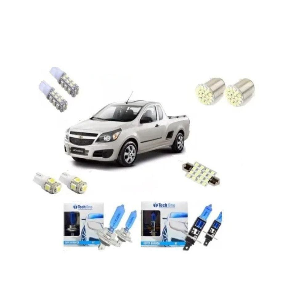 Kit Farol Montana Super Branca Led Pingo Teto Techone