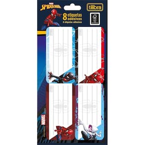 Etiqueta Escolar Adesiva Spider-Man