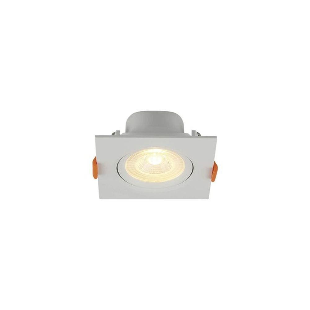 Spot de Led Blumenau Slim Quadrado 3W Bivolt 3000K Luz Amarela
