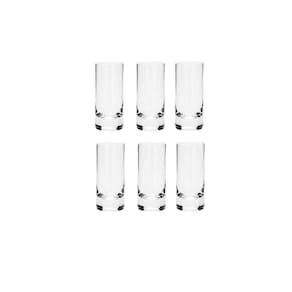 Conjunto de 6 copos para shot em vidro bar bohemia