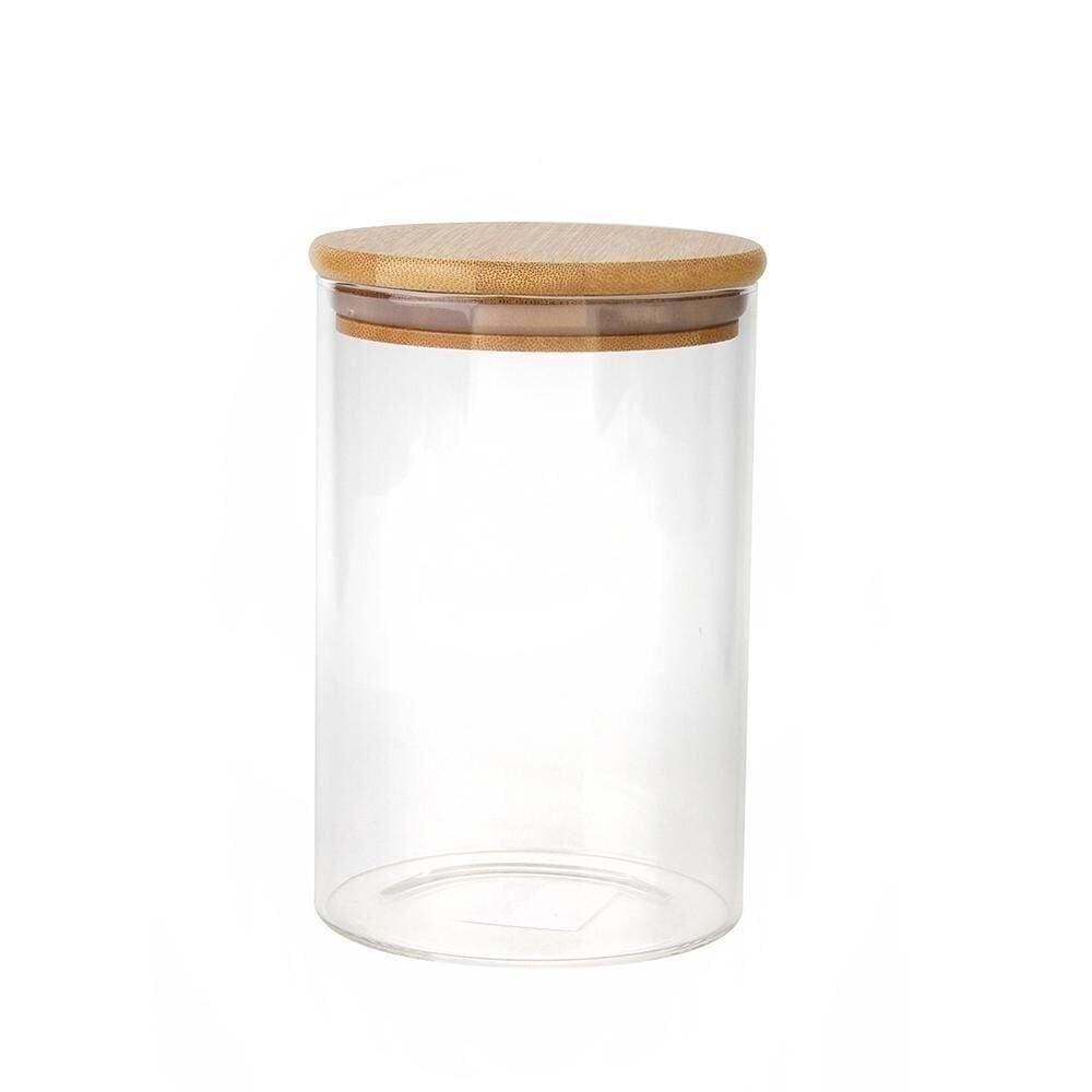 Pote com Tampa de Bambu 800ml - A/CASA