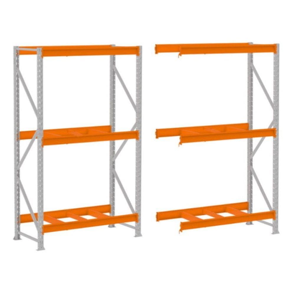 Mini Porta Pallet Amapa 180 500kg 3 Nivel S/Bandeja Kit 3,60