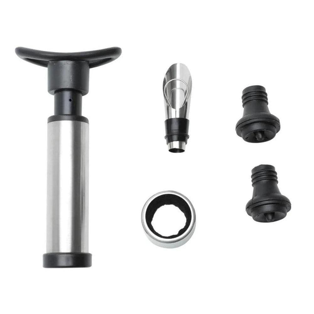 Kit Sommelier Bomba A Vácuo Bico Aerador Corta-Gotas Rolhas