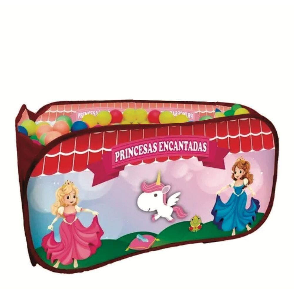 Piscina Infantil Com 100 Bolinhas Princesas Encantadas
