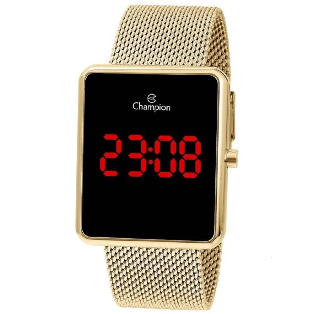 Relógio Champion Unissex Digital Led Ch40080V Quadrado