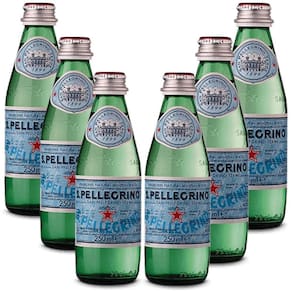Kit 06 Unidades Água Mineral S. Pellegrino Gaseificada 250Ml