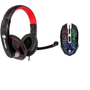 Kit Fone Gamer Thardus Eg302/Mouse Game Rayden Eg104
