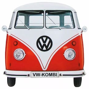 Porta Chaves De Parede Retrô Decorativo Perua-Kombi Red