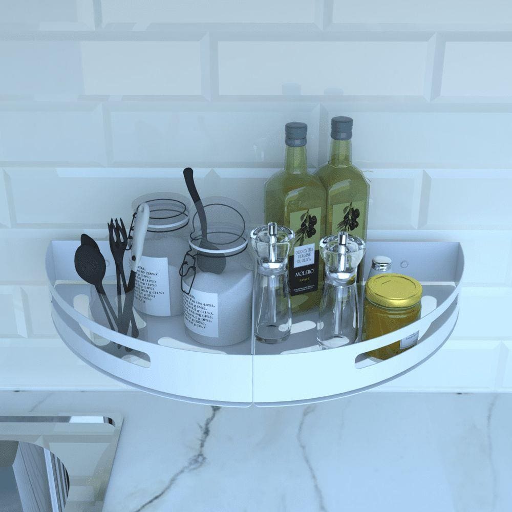 Porta Temperos e Condimentos de Parede Branco Multiuso