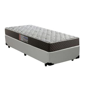 Cama Box Solteiro Colchão Mola Bonnel Premium + Box Sintético 60x88x188 Cor:Branco