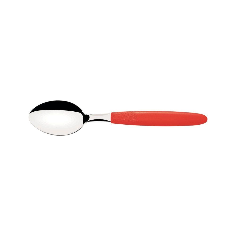 Colher para Sobremesa Tramontina Ipanema com Lâmina em Aço Inox e Cabo de Polipropileno Vermelho Tramontina