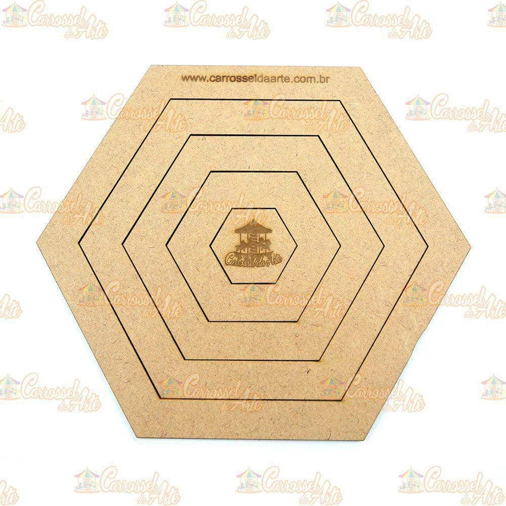 Gabarito Hexágono Mdf G008