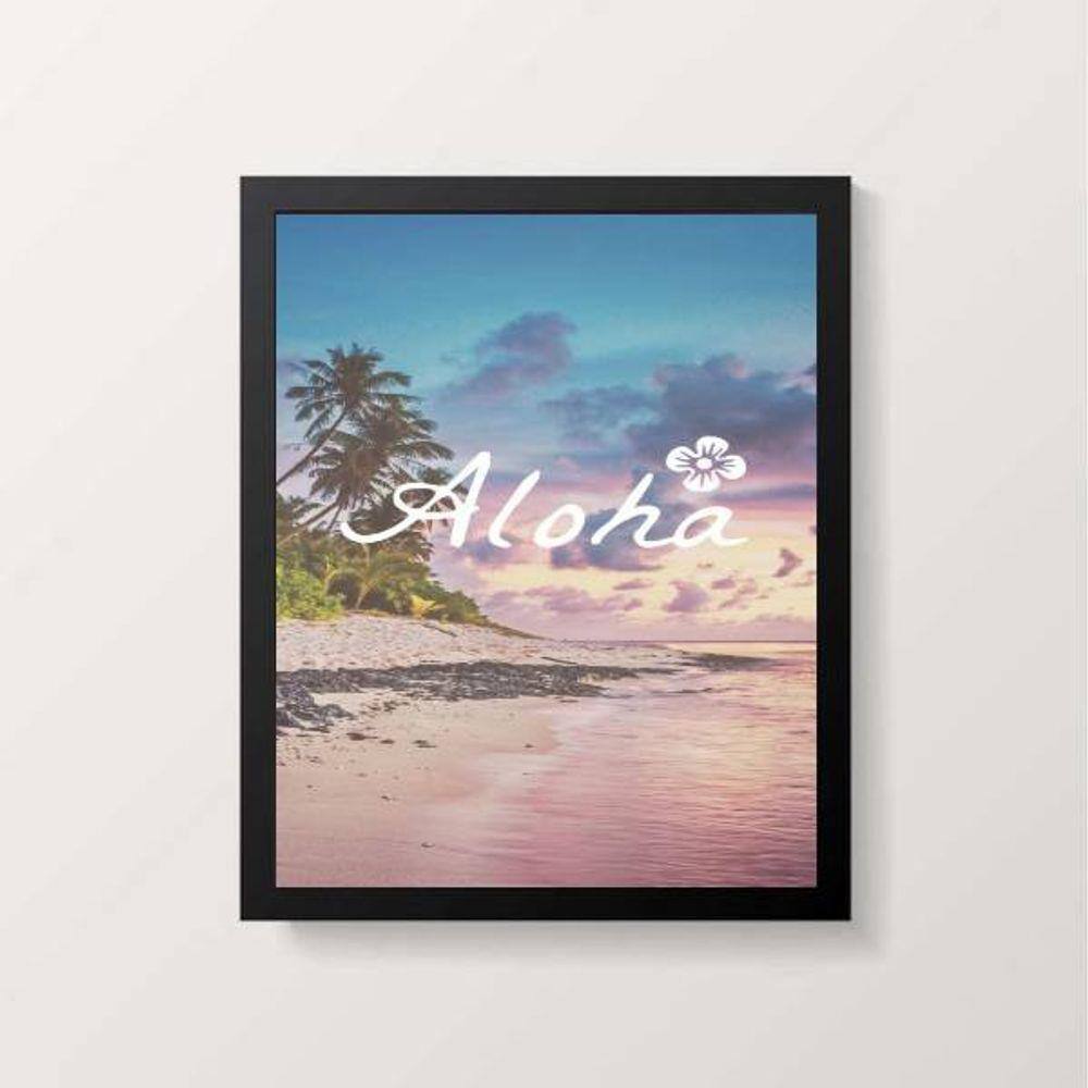 Quadro Decorativo Praia Aloha