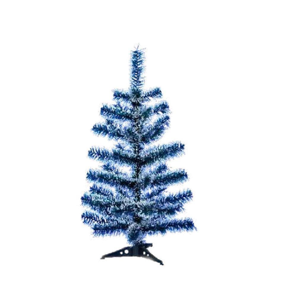 Árvore Natal Pinheirinho Pequena 60Cm Verde Nevada - Simples